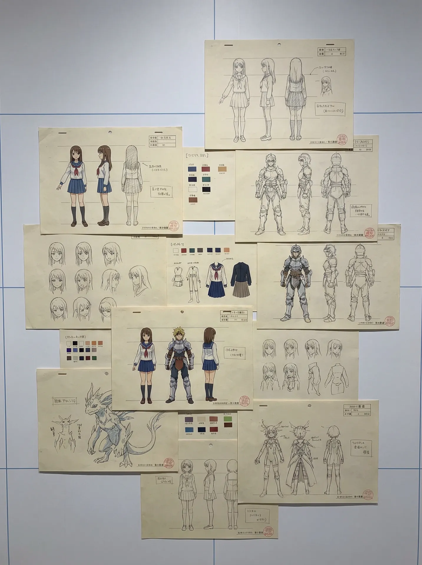 51动漫 原画作品春日序曲系列花田全景概念设定